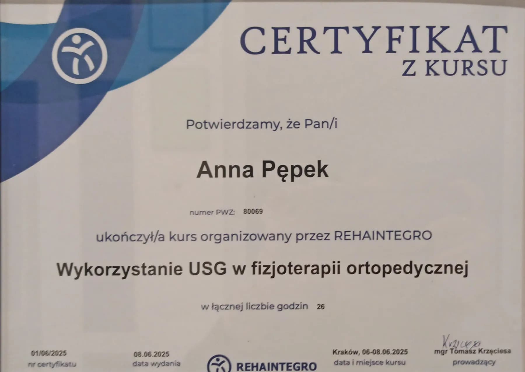 Wykorzystanie USG w fizjoterapii ortopedycznej — Rehaintegro (2025)