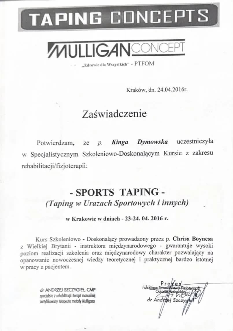 Sports Taping — Mulligan Concept (2016)