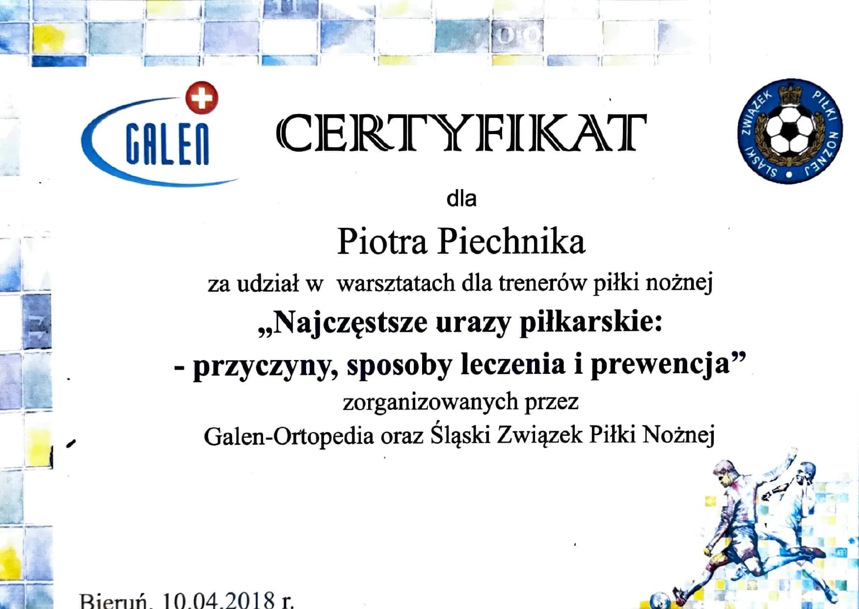 Najczęstsze urazy piłkarskie: przyczyny, leczenie i prewencja — Galen-Ortopedia (2018)
