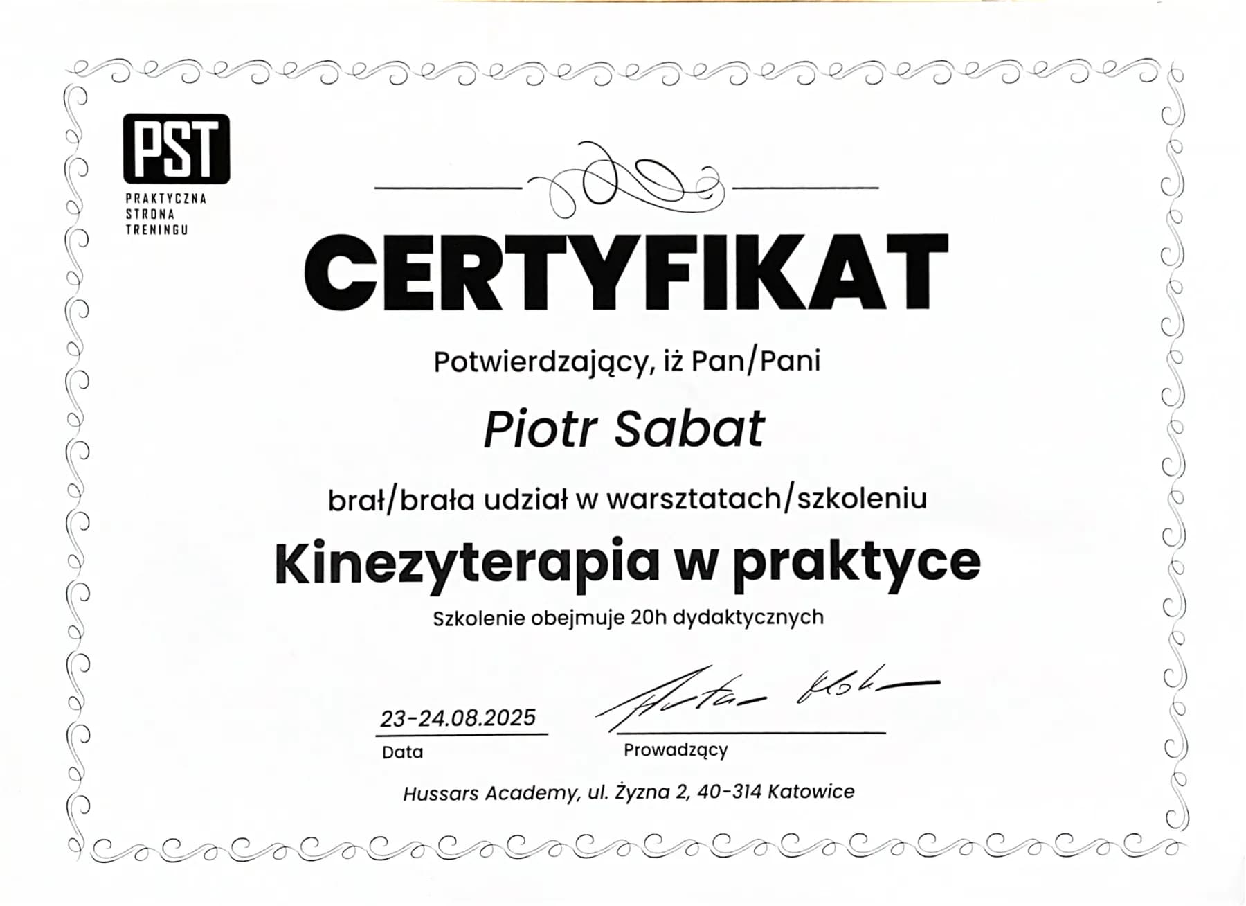 Kinezyterapia w praktyce — Praktyczna Strona Treningu (2025)
